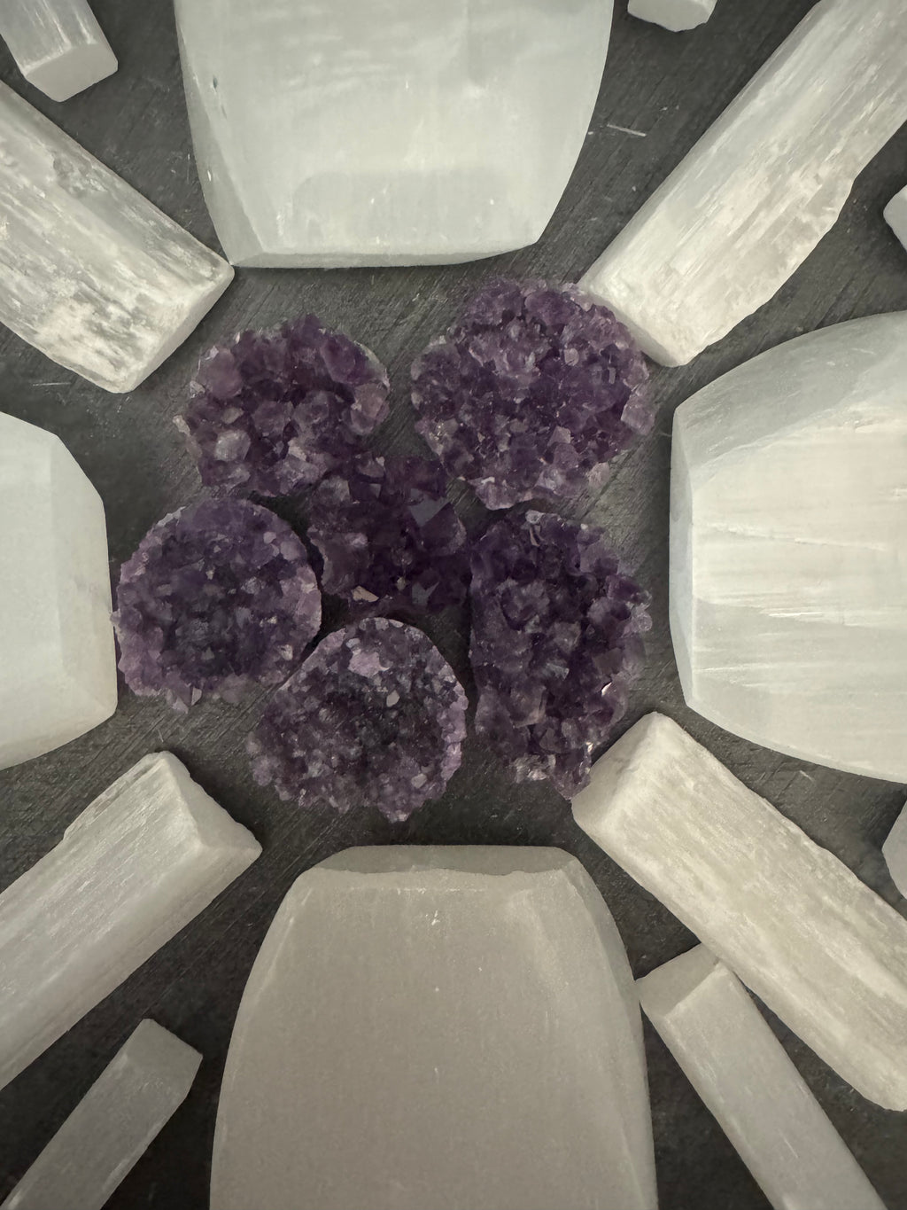 Radiant crystal bloom art