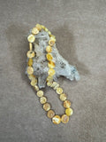 Yellow Disc Amber Necklace