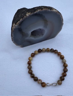 petrified wood bracelet