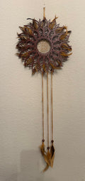 Fiery sun dream catcher
